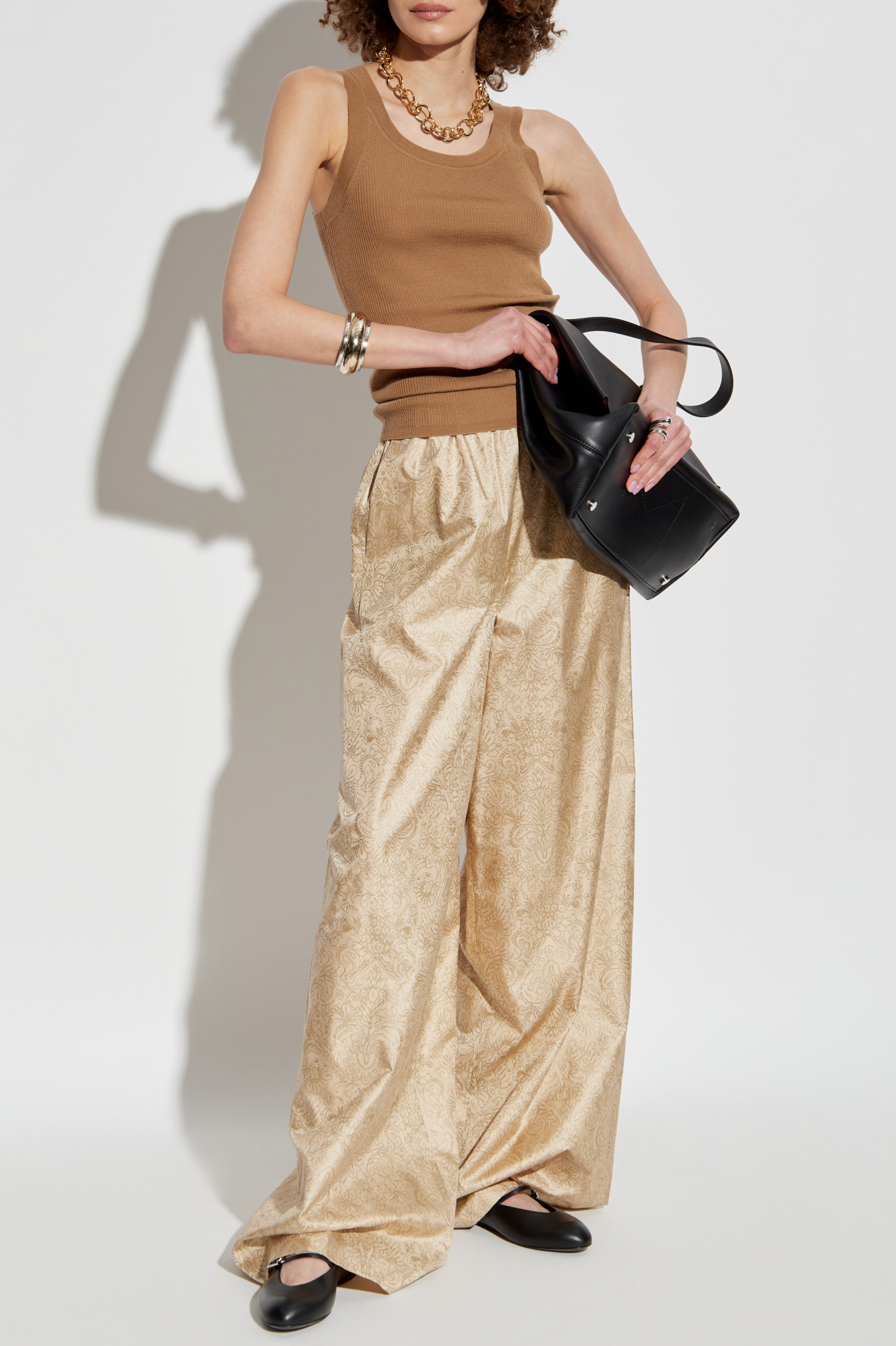 パンツ Max Mara Domizia Gold Silk trousers Domizia Max Mara - Vitkac France